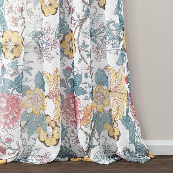 Lush Decor Sydney Sheer Window Curtain Panel Set