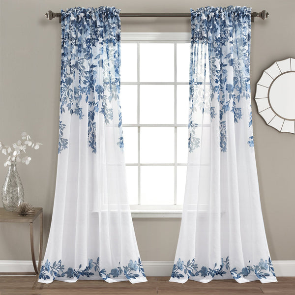 Lush Decor Tanisha Sheer Window Curtain Panel Set