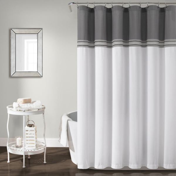 Lush Decor Terra Embroidery Shower Curtain