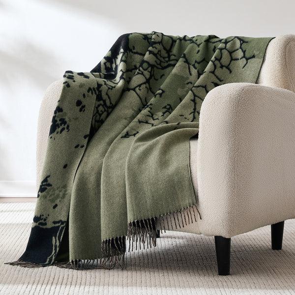Lush Decor Threaded Roots Wool Throw Blanket