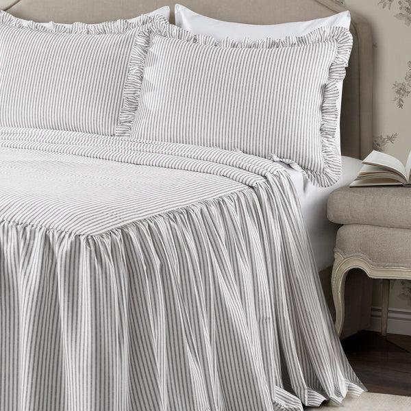 Lush Decor Ticking Stripe Bedspread Set