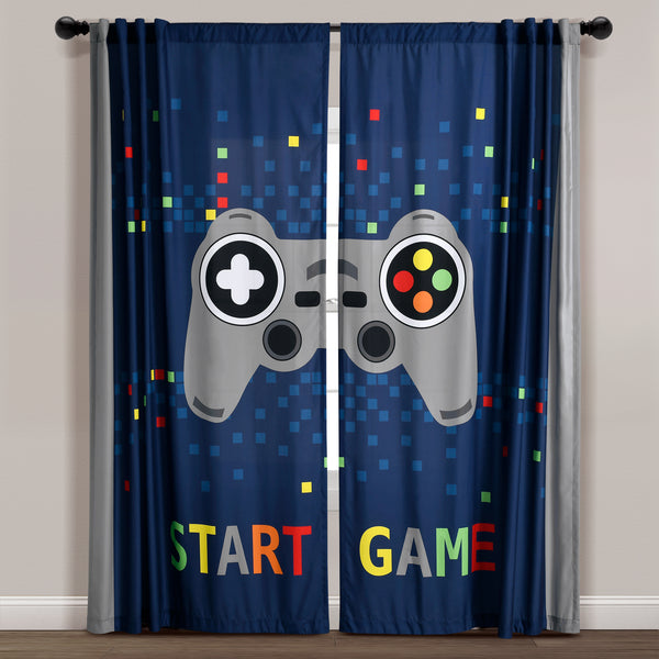 Lush Decor Video Games Window Curtains
