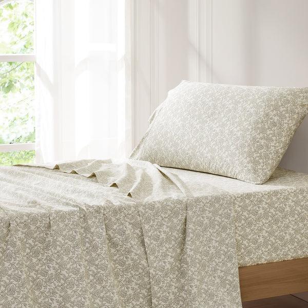 Lush Decor Zara Floral Block Cotton Sheet Set