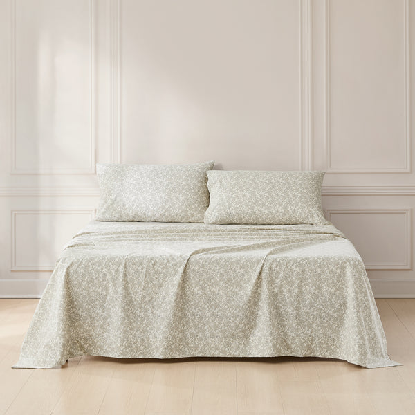Lush Decor Zara Floral Block Cotton Sheet Set
