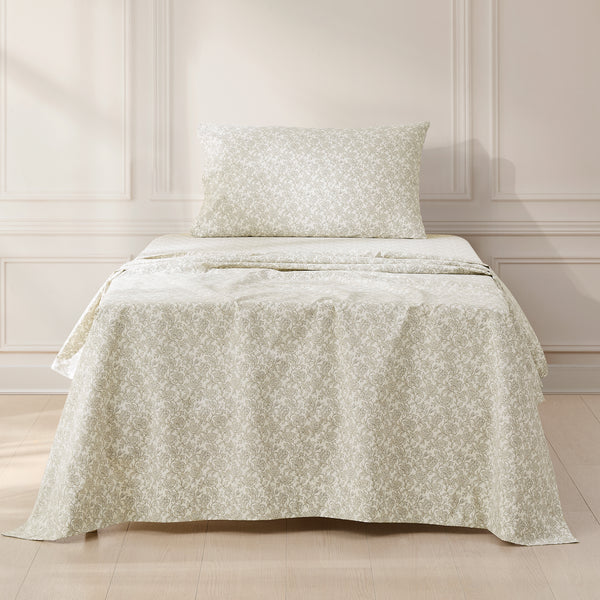 Lush Decor Zara Floral Block Cotton Sheet Set