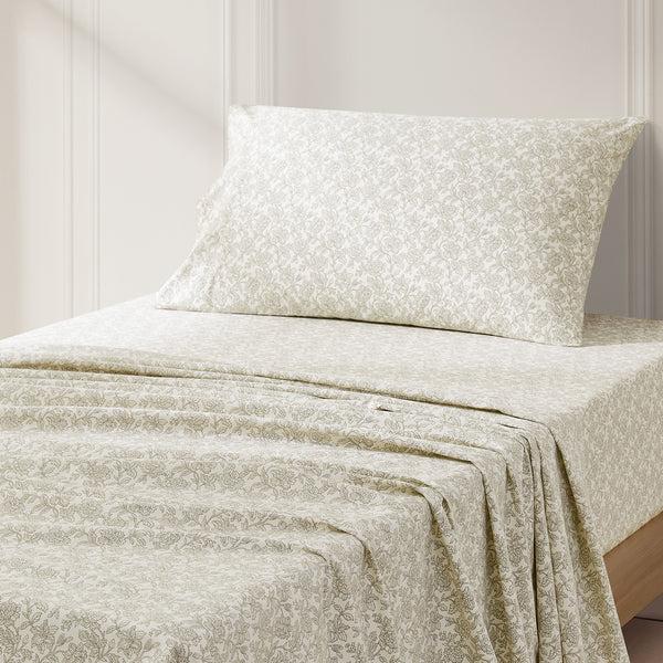 Lush Decor Zara Floral Block Cotton Sheet Set