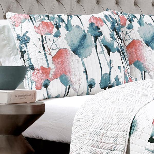 Lush Decor Zuri Flora Quilt 3 Piece Set