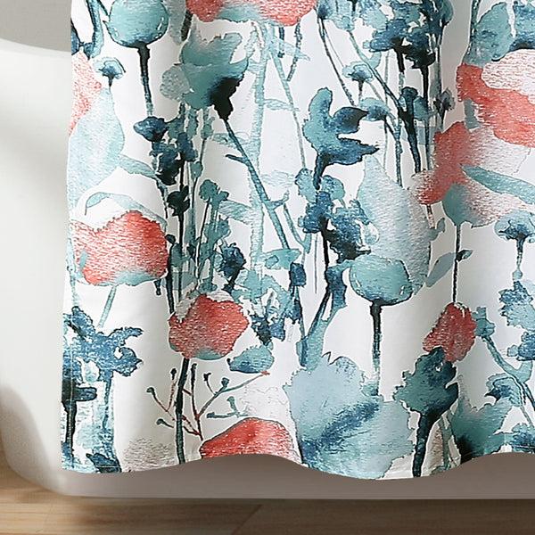 Lush Decor Zuri Flora Shower Curtain
