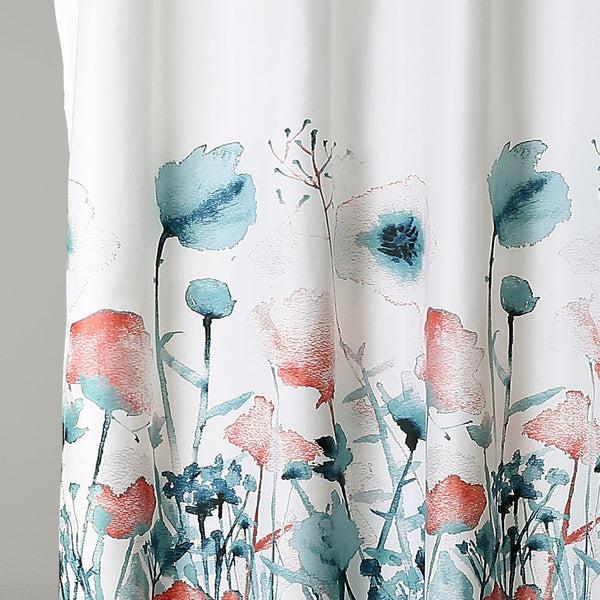 Lush Decor Zuri Flora Shower Curtain