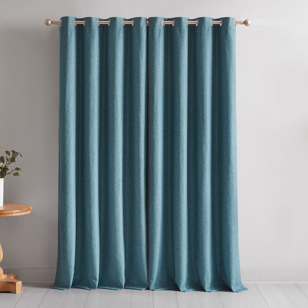 Lush Decor Meena Slub 100% Blackout Window Curtain Panels