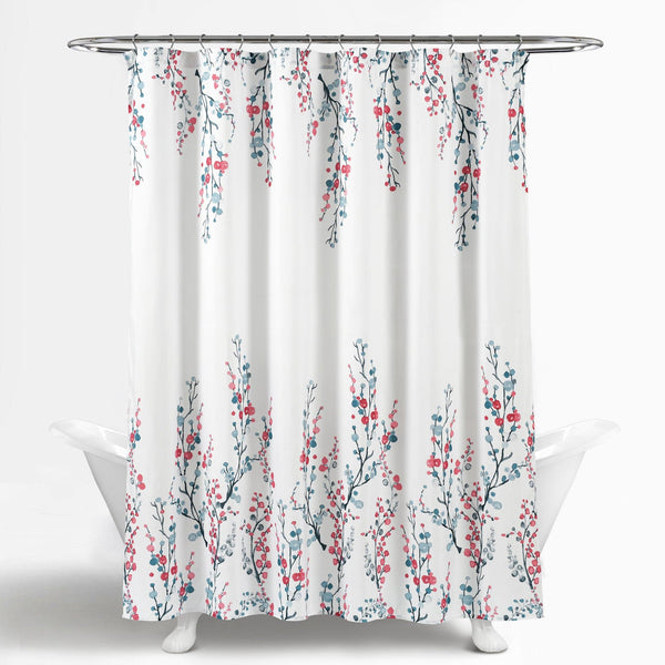 Lush Decor Mirabelle Watercolor Floral Shower Curtain