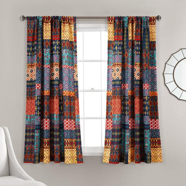 Lush Decor Misha Light Filtering Window Curtain Set