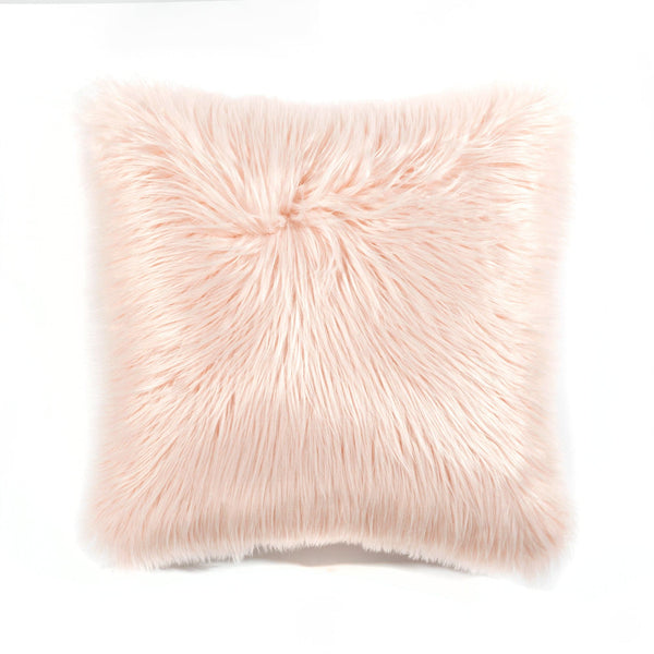 Lush Decor Mongolian Luca Soft Faux Fur Decorative Pillow Cover