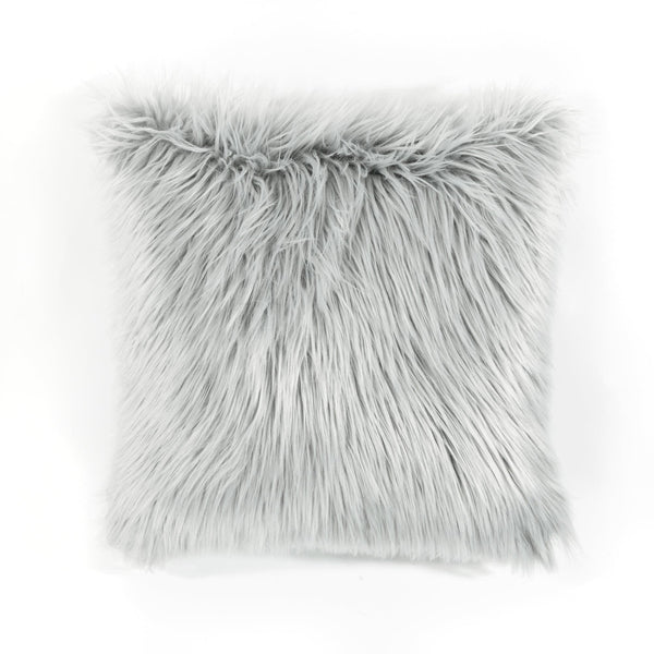 Lush Decor Mongolian Luca Soft Faux Fur Decorative Pillow Cover