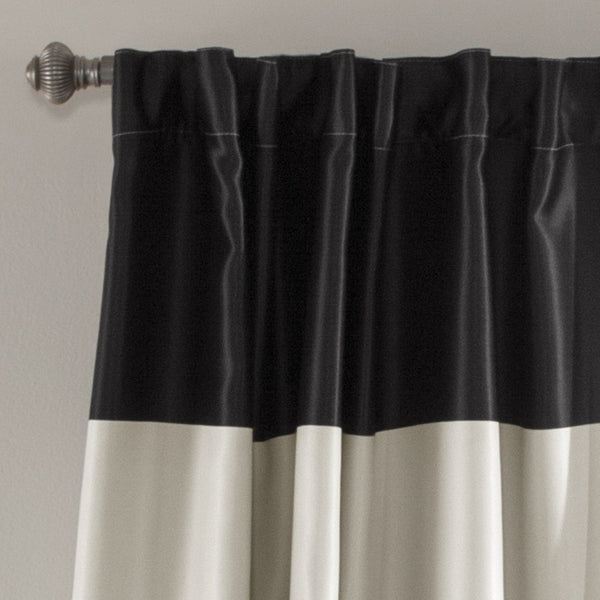 Lush Decor Montego Stripe Light Filtering Window Curtain Set