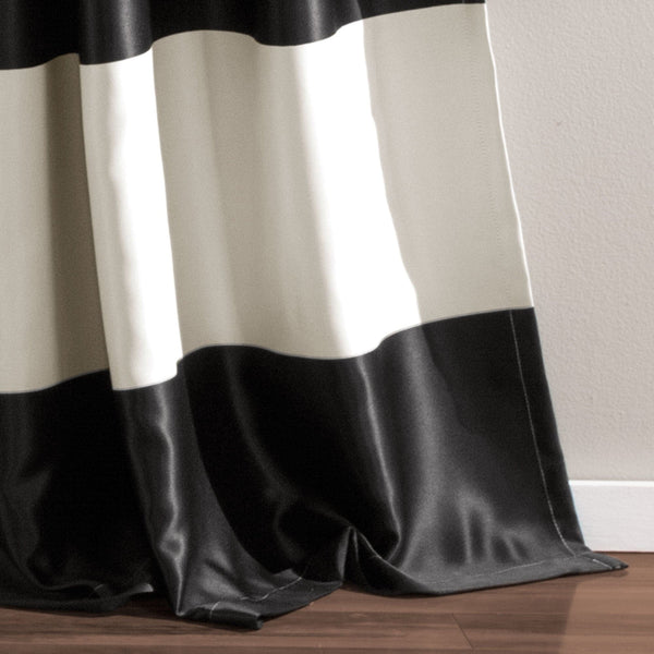 Lush Decor Montego Stripe Light Filtering Window Curtain Set