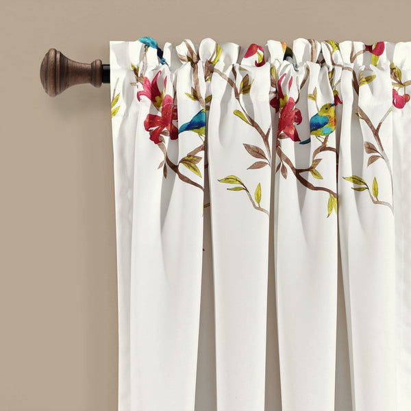 Lush Decor Neela Birds Light Filtering Window Curtain Panel Set