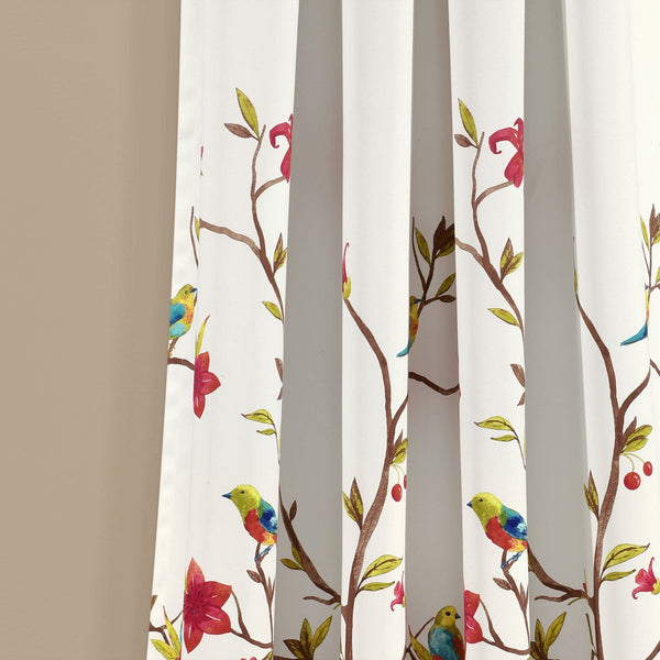 Lush Decor Neela Birds Light Filtering Window Curtain Panel Set