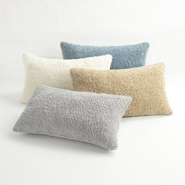 Lush Decor Neo Boucle Lumbar Throw Pillow Cover 2 Pack Set