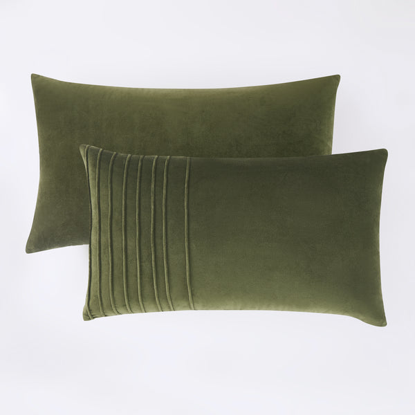 Lush Decor Pleated Groove Velvet Decorative Pillow Cover