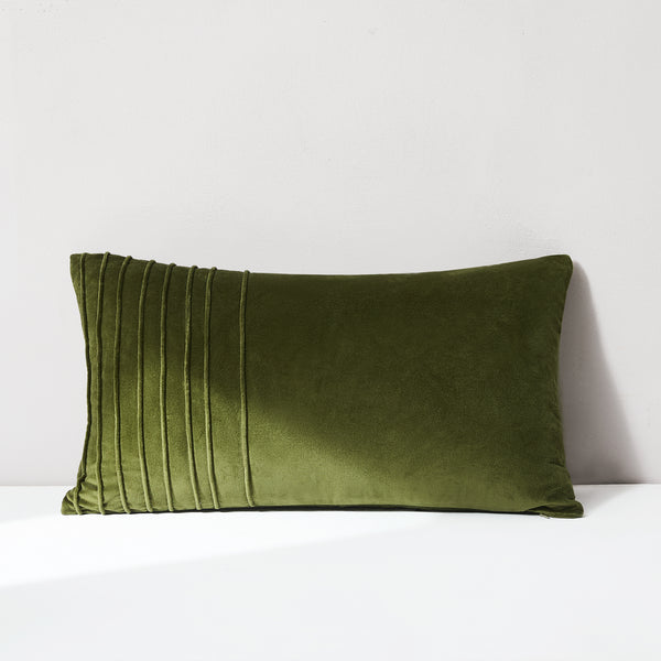 Lush Decor Pleated Groove Velvet Decorative Pillow Cover