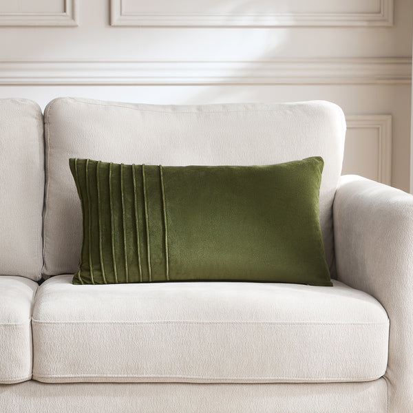 Lush Decor Pleated Groove Velvet Decorative Pillow Cover