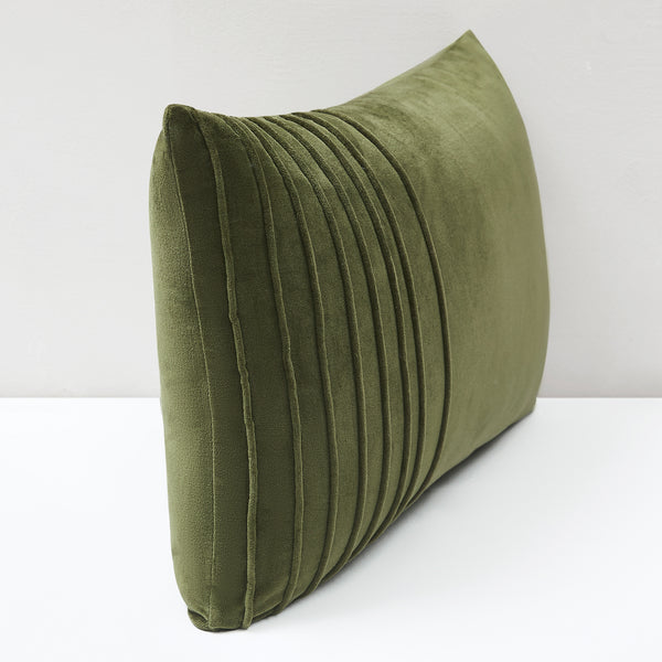 Lush Decor Pleated Groove Velvet Decorative Pillow Cover