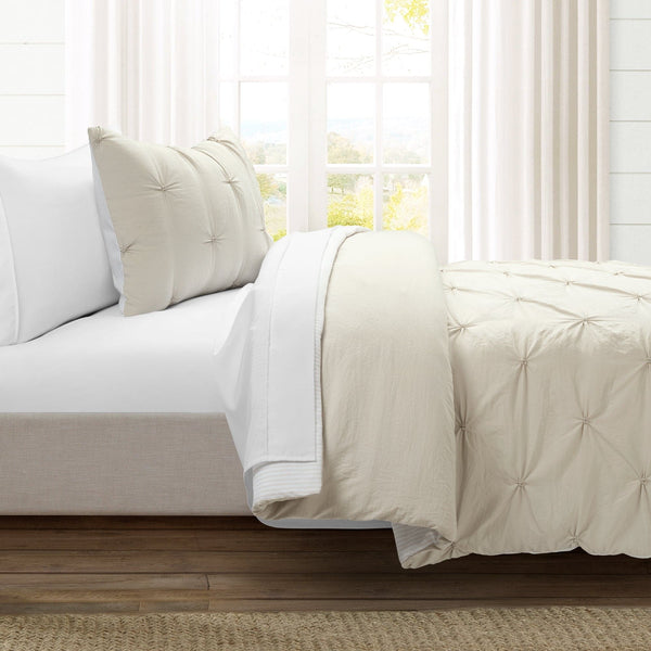 Lush Decor Ravello Pintuck Reversible Comforter Bed In A Bag