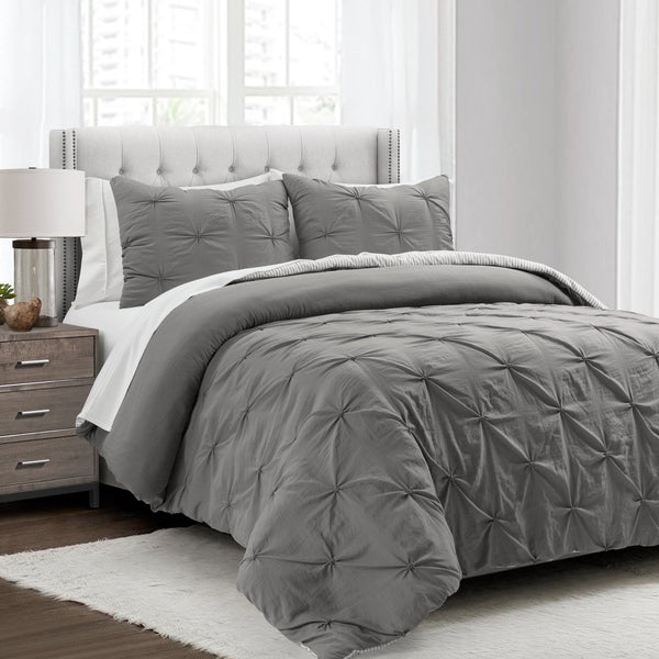 Lush Decor Ravello Pintuck Reversible Comforter Bed In A Bag