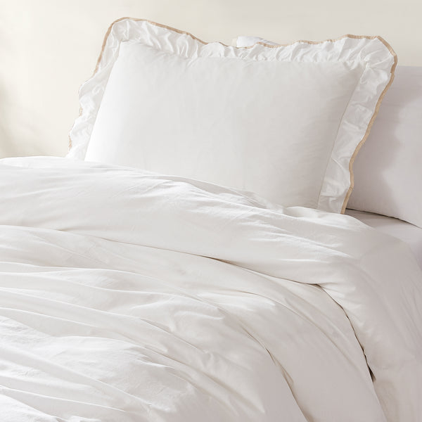 Lush Decor Reyna Contrast Edge Cotton Duvet Cover Set