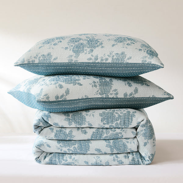 Lush Decor Rose Garden Pick Stitch Jacquard Matelasse Coverlet Set