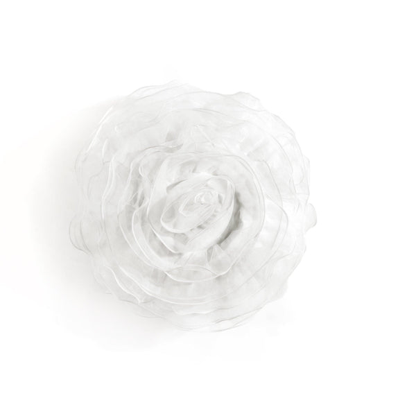 Lush Decor Ruffle Flower Layer Round Decorative Pillow