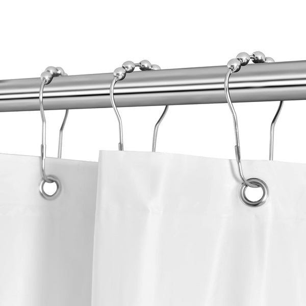 Lush Decor Rust Resistant Double Glide Metal Shower Curtain Hook Rings