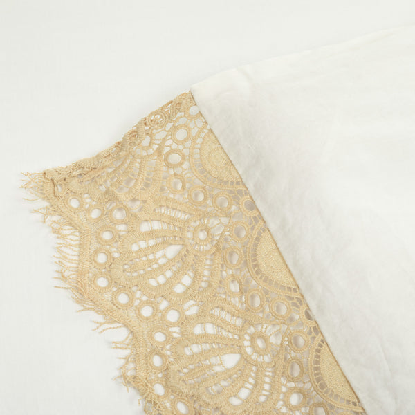 Lush Decor Scalloped Lace Cotton Duvet Cover 3 Piece Set
