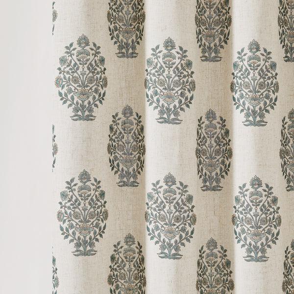 Lush Decor Sofia Flower Block Bouquet Shower Curtain