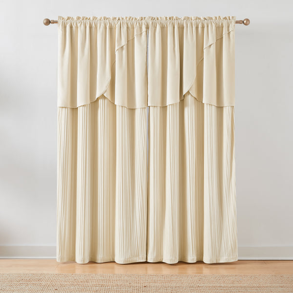Lush Decor Solar Drift Blackout Window Curtain Panels