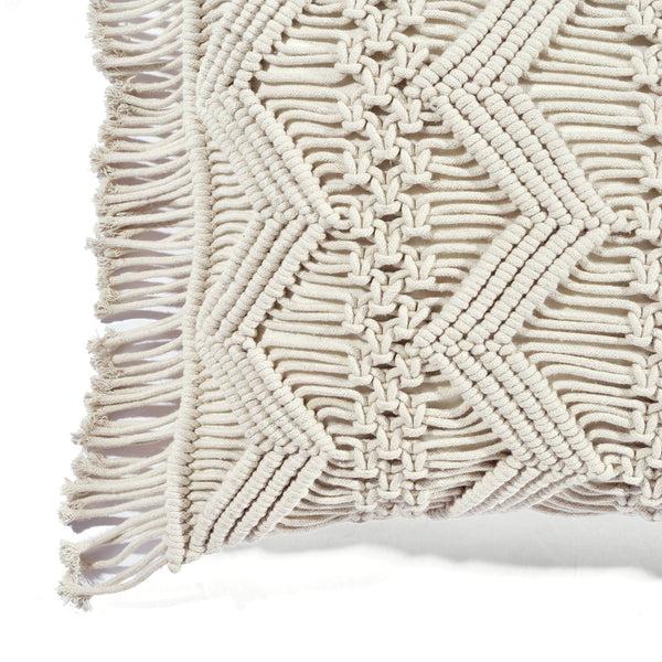 Lush Decor Studio Chevron Macrame Decorative Pillow Cover