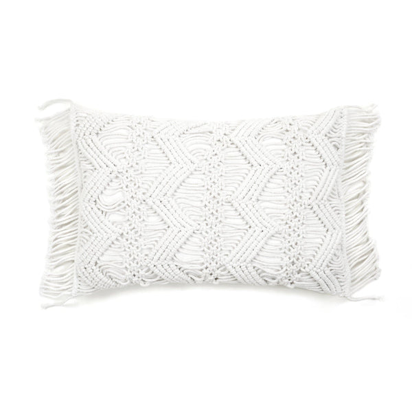 Lush Decor Studio Chevron Macrame Decorative Pillow Cover