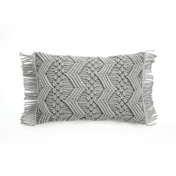 Lush Decor Studio Chevron Macrame Decorative Pillow Cover
