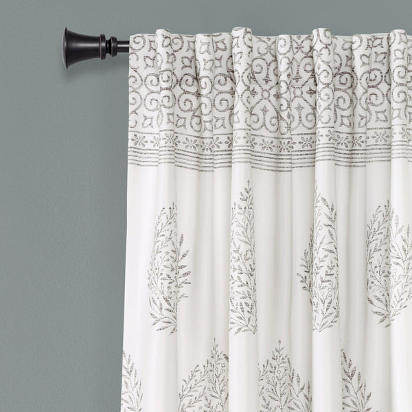 Lush Decor Teardrop Leaf Light Filtering Window Curtain Panel Set