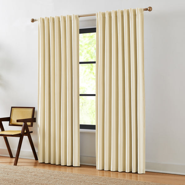 Lush Decor Terran Velvet Blackout Window Curtain Panels