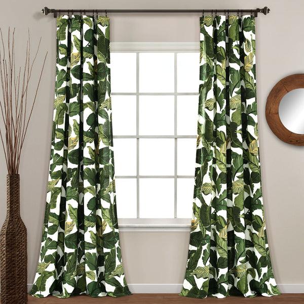 Lush Decor Tropical Paradise Window Curtain Panel Set