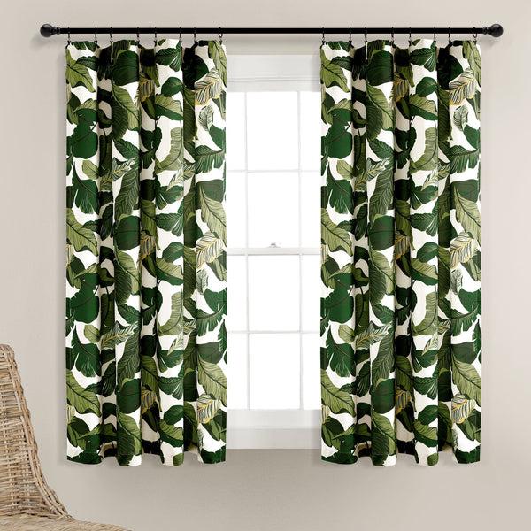 Lush Decor Tropical Paradise Window Curtain Panel Set