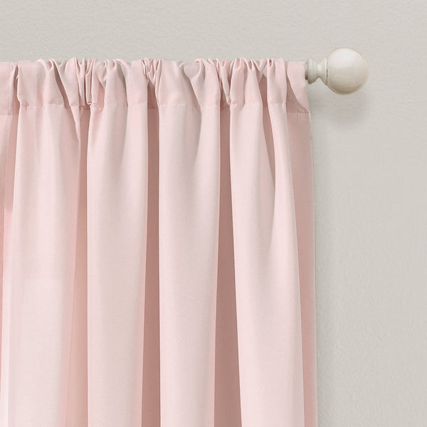Lush Decor Tulle Skirt Colorblock Window Curtain Panel Set