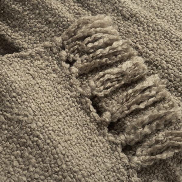 Lush Decor Tulum Boucle Textured Woven Fringed Throw Blanket