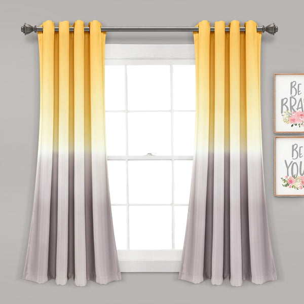 Lush Decor Umbre Fiesta Light Filtering Window Curtain Panel Set