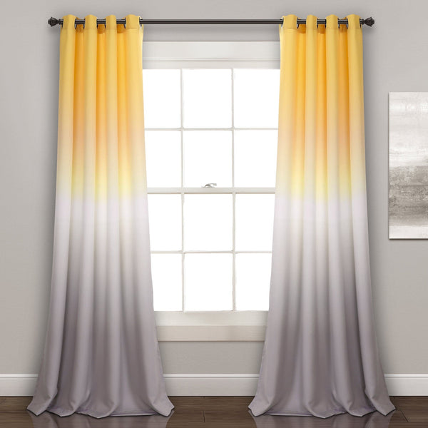 Lush Decor Umbre Fiesta Light Filtering Window Curtain Panel Set