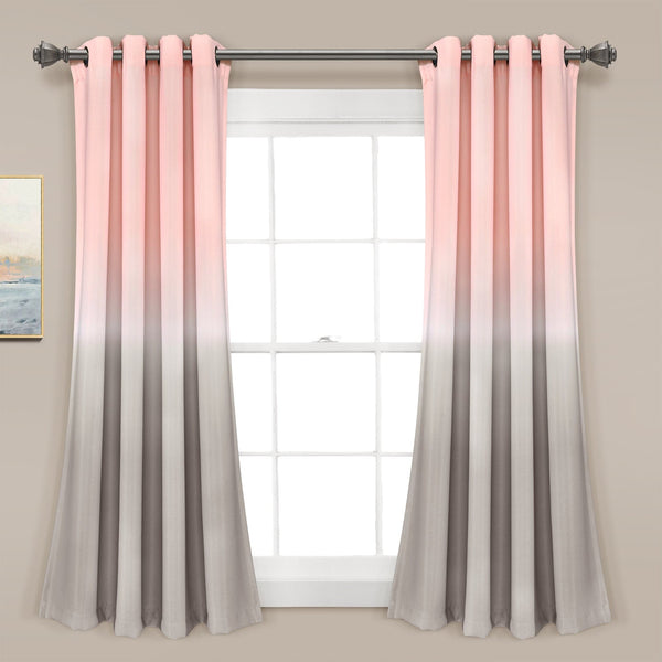 Lush Decor Umbre Fiesta Light Filtering Window Curtain Panel Set