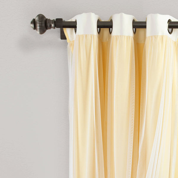 Lush Decor Umbre Fiesta Sheer/Light Filtering Window Curtain Panel