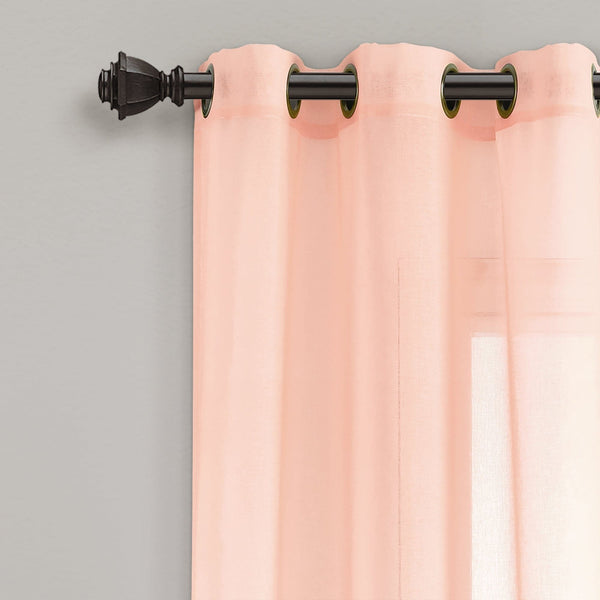 Lush Decor Umbre Fiesta Sheer Window Curtain Panel Set